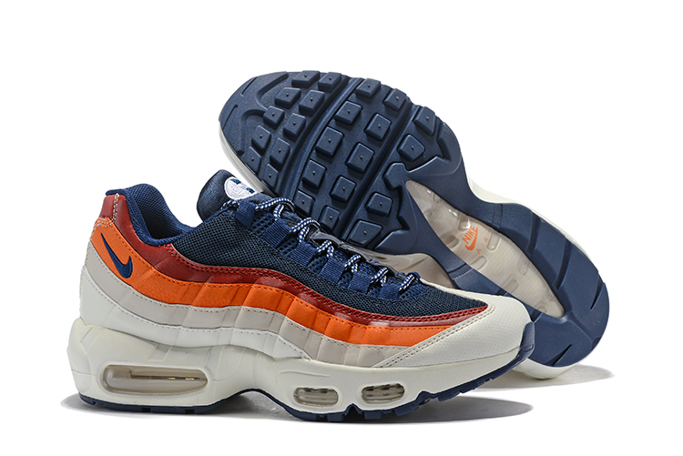 New Nike Air Max 95 White Blue Orange